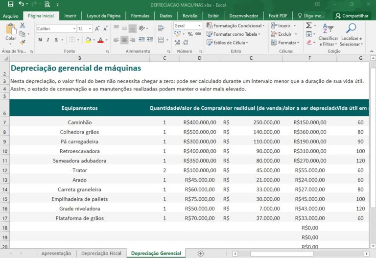 Planilhas Agrícolas Planilhas Excel