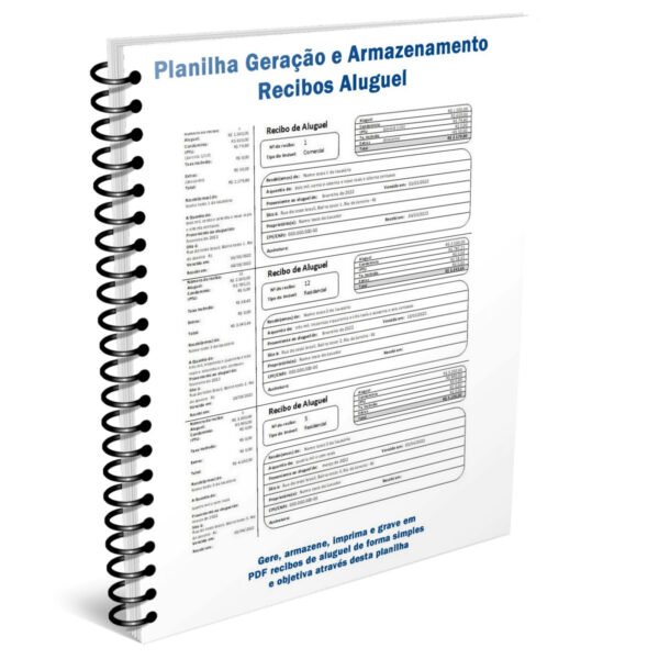 Planilha De Controle De Recibo De Aluguel Excel Modelo Planilhas Excel