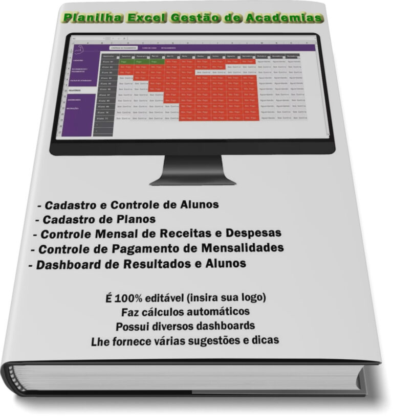 Gest O De Academias Planilha Excel Planilhas Excel