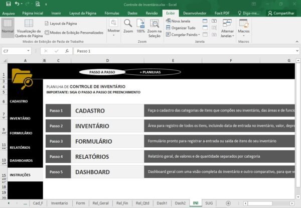 Planilha Excel Controle de Inventário - Image 9