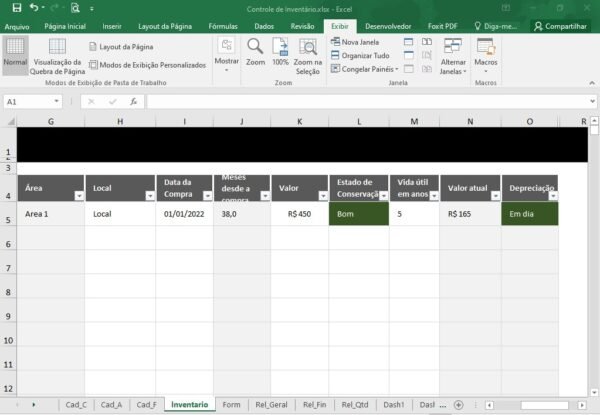 Planilha Excel Controle de Inventário - Image 11