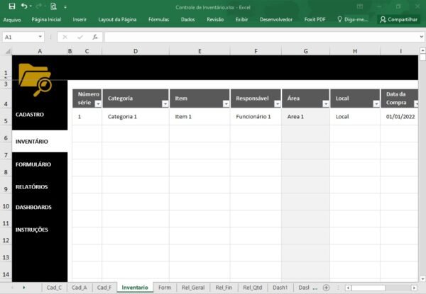 Planilha Excel Controle de Inventário - Image 10