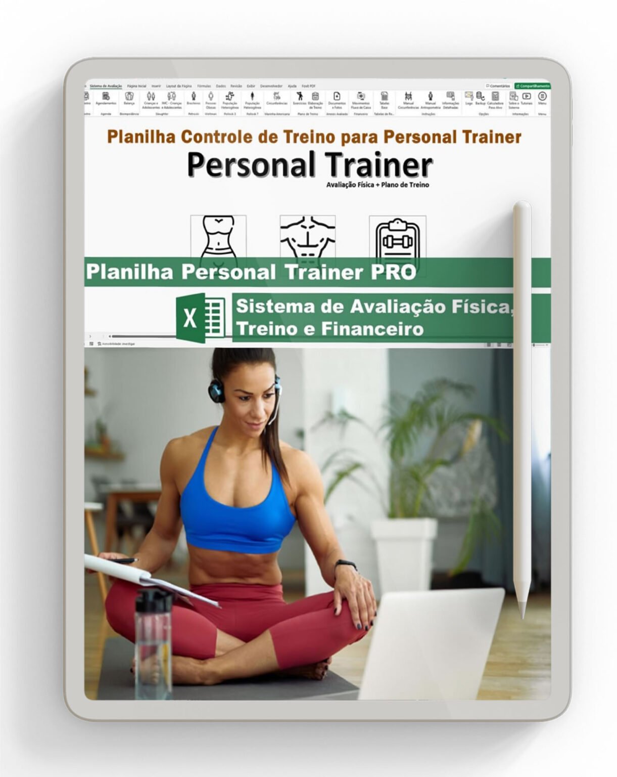 Planilha Controle Treino Personal Trainer Planilhas Excel 9869
