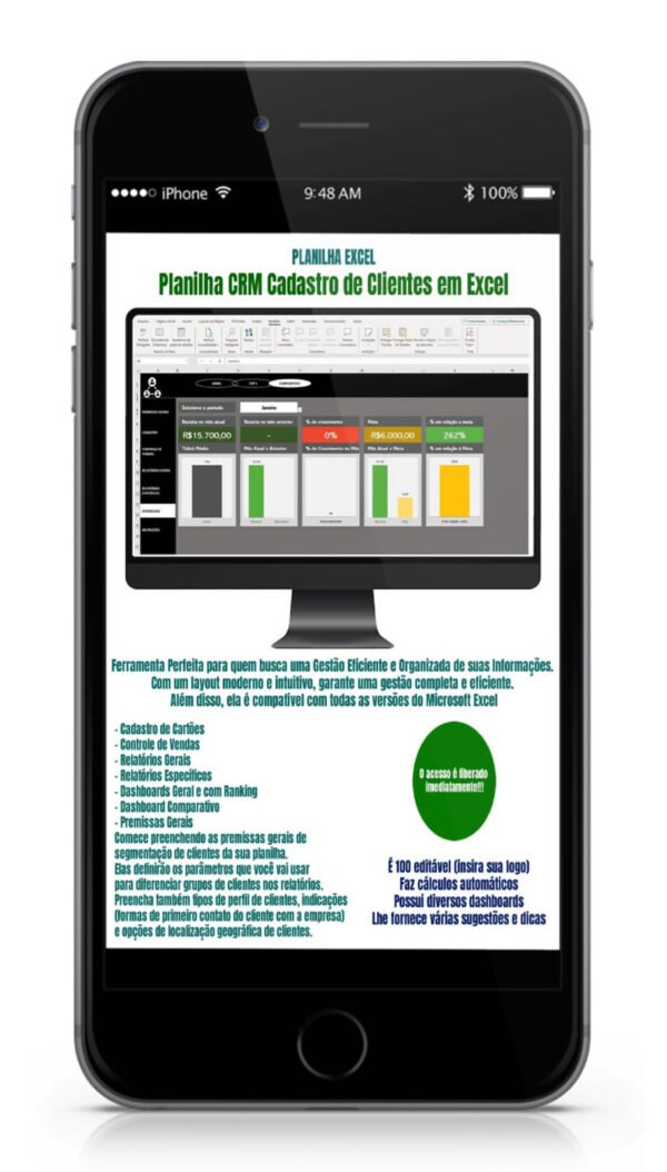 CRM Cadastro de Clientes em Excel