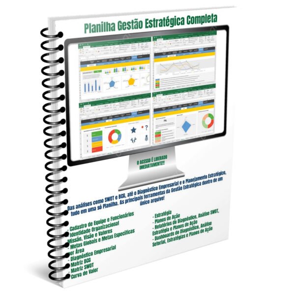 Planilha Gestão Estratégica Completa em Excel